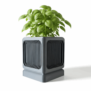 The Rovo Square Planter Pot with Drainage Tray: Modern and Unique Home Decor for Plants and Succulents